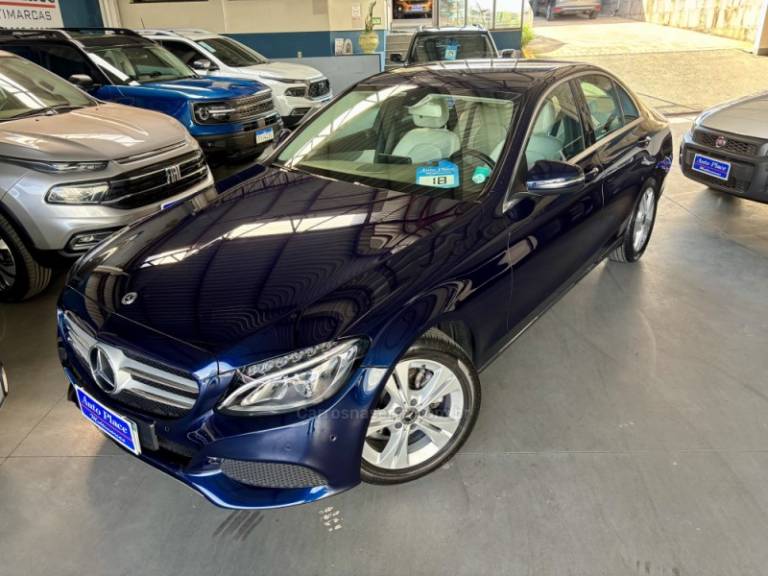 MERCEDES-BENZ - C 180 - 2018/2018 - Azul - R$ 129.900,00
