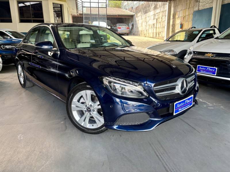 MERCEDES-BENZ - C 180 - 2018/2018 - Azul - R$ 129.900,00